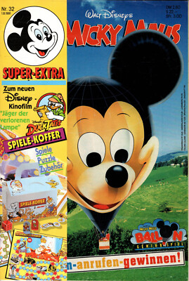 Micky Maus Heft Nr. 32  1. 8. 1991 Walt Disney Egmont Ehapa Verlag GmbH