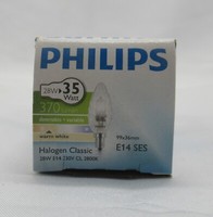 Philips Kerze Gedreht Eco Halogen GlüHbirne 28W = 35W E14 Klar GlüHlampe Dimmbar