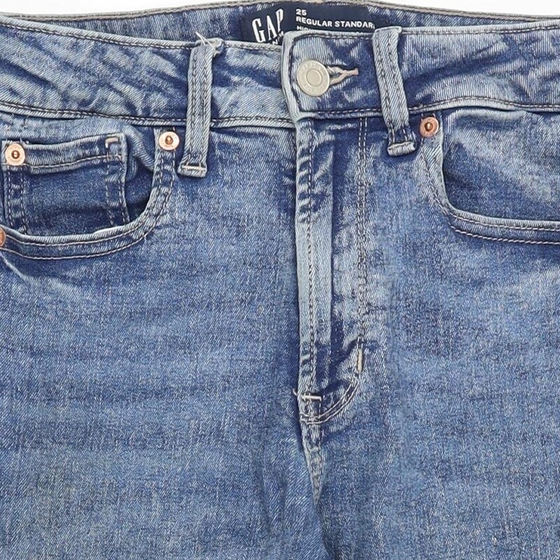 Gap Womens Blue Cotton Blend Skinny Jeans Size W26 Slim image 8