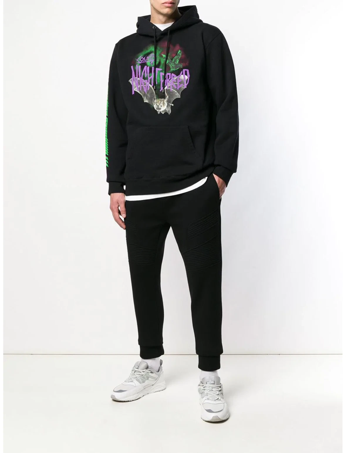 AUTHENTIC Marcelo Burlon County of Milan Men’s Bat Hoodie Multi Prints Size L