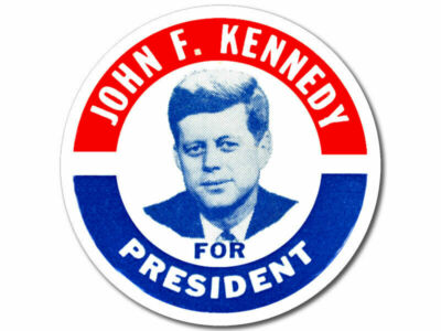 10cm Auto-Aufkleber Sticker John F.Kennedy For President '61 Logo Vintage F1617