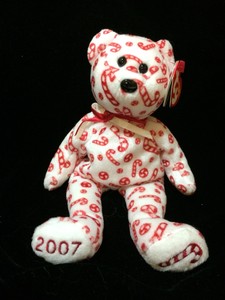 candy cane beanie baby