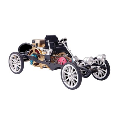 Single-Cylinder Engine Car Model Kit Unassembled DIY Toy Car Model Kit #TOP