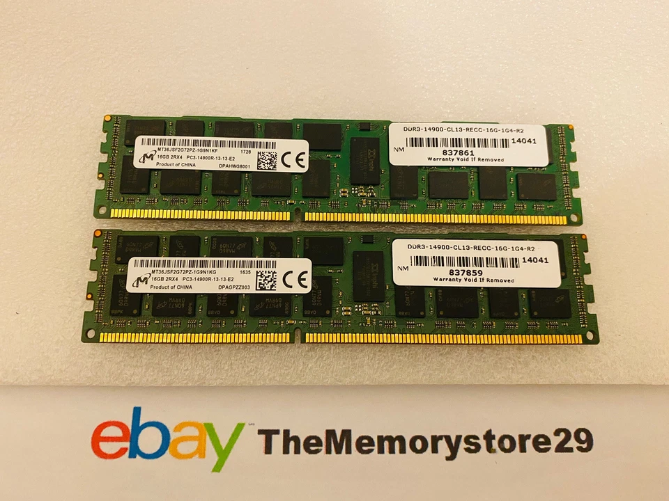 32GB 64GB Mac Pro late 2013 Memory PC3-14900R 1866MHz Registered Lot Server RAM - Image 4 of 4
