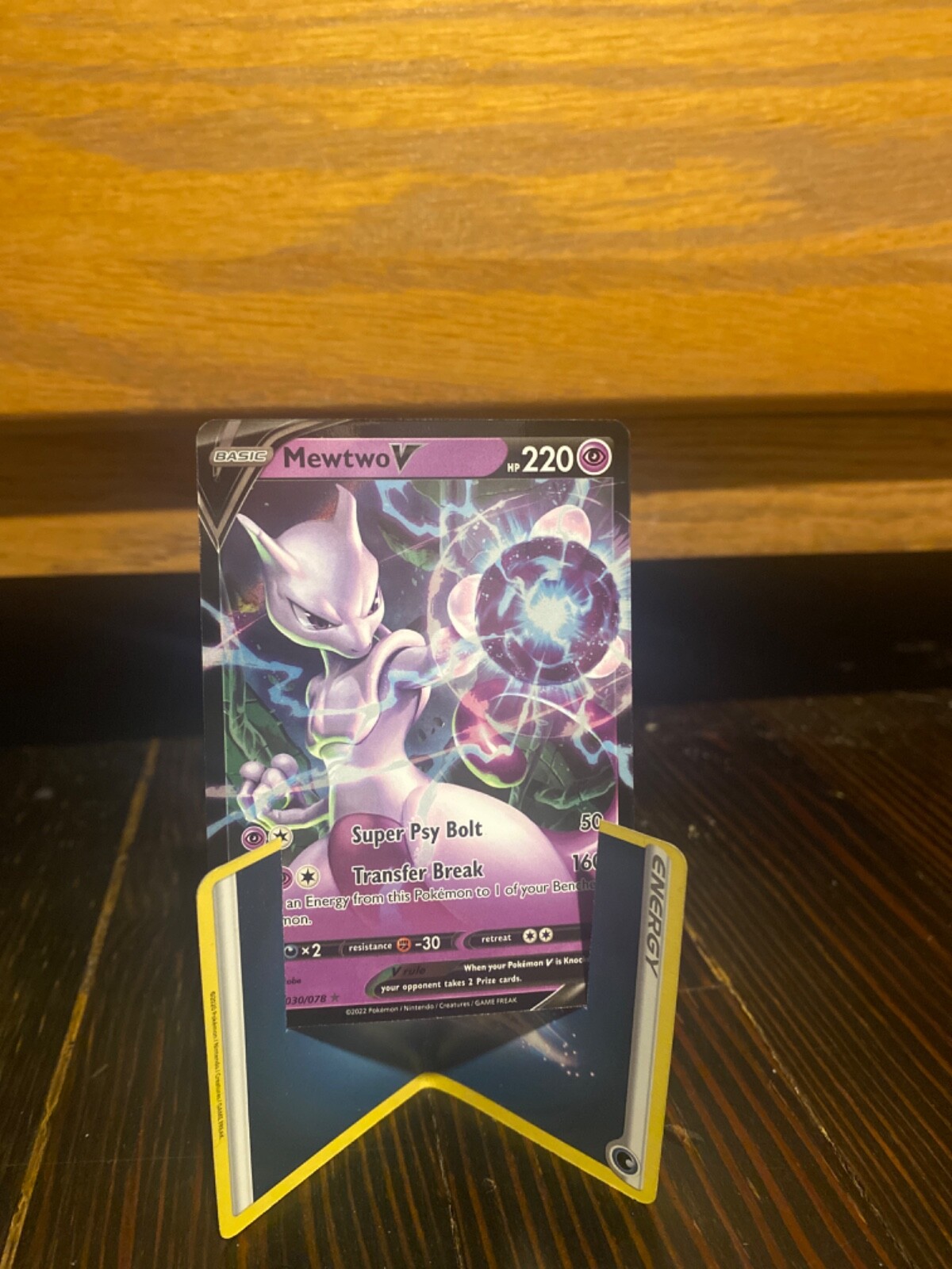 Mewtwo V 030/078 Pokémon GO Holo