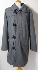 Kangol Grey Wool Blend Duffle Coat Size M