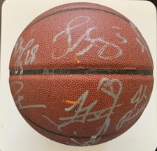 2008-09 Los Angeles Lakers Championship Team Signed Auto Basketball HOF No Kobe