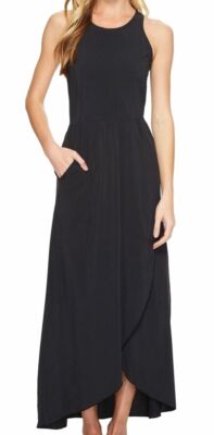 $194 Toad & Co Women's Black Sunkissed Crew-Neck Sleeveless Maxi Dress Size L 882923927301 | eBay