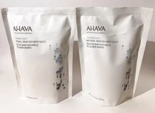 Ahava Natural Dead Sea Bath Salts 8.5 oz 250 g ea - Lot of 2