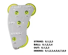 Champion Sports 4-Wheel STEEL Umpire Indicator - Strikes, Balls, Outs, Innings