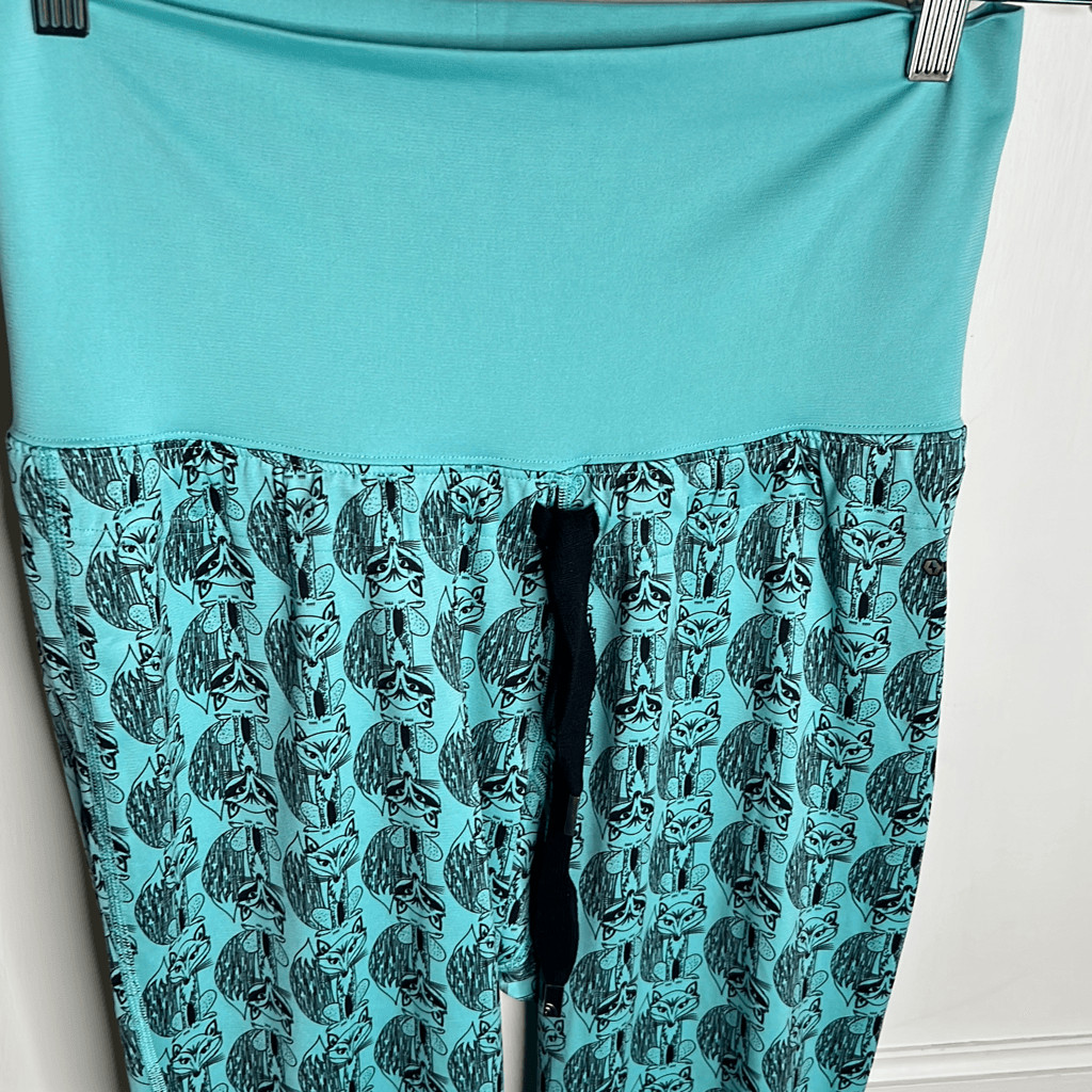 The Northface Fox Cropped Drawstring Joggers Teal… - image 2
