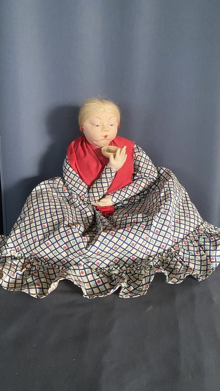 Vintage Russian Tea Cozy Cloth Doll 17" Great Condition