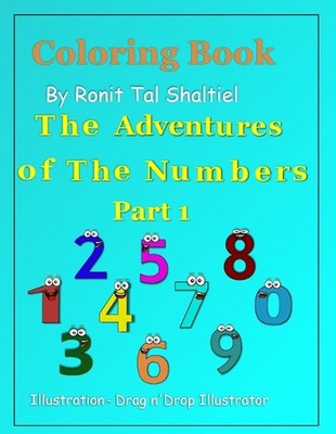 Coloring Book - The adventures of the numbers: Part 1- Addition by Drag N' Drop 
