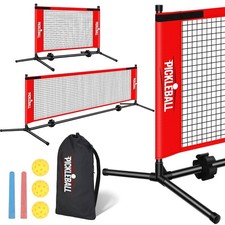 Portable Mini Pickleball Net with 2 Nets, 5ft 10ft Small Pickleball Net for...