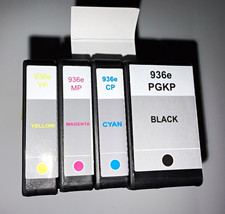 Compatible For HP 936e Inkjet Ink Cartridges 4-Pack Black Cyan Magenta Yellow