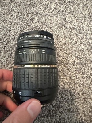 Tamron AF 18-200mm f/3.5-6.3 Macro Zoom Lens AF Nikon F 62mm + Cap