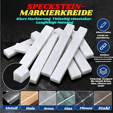 Flach SpecksteinMarkierstifte Wei&szlig;e Kreide Kreidehalter Industrie-markierkreide
