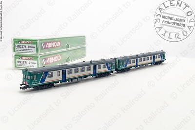 ARNOLD - N 1:160 - HN2571 2er Set Dieseltriebwagen FS ALn 668 in XMPR Ep. Lackierung