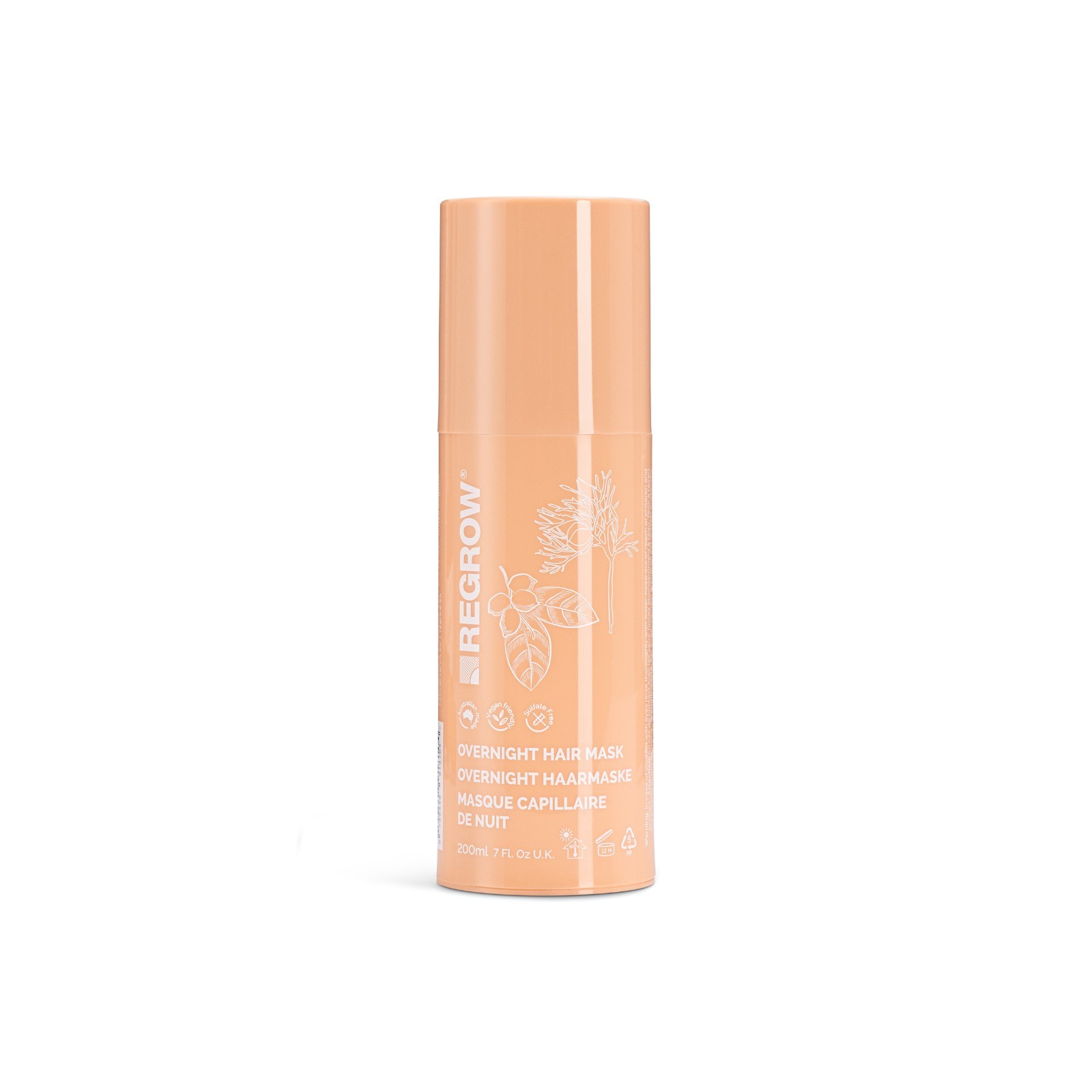 Regrow Hair Growth Mask 200ml Overnight Hydration Thicker Stronger Caffeine