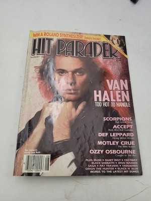 Hit Parader Aug 1984 Van Halen Cover, Scorpions ID:65515
