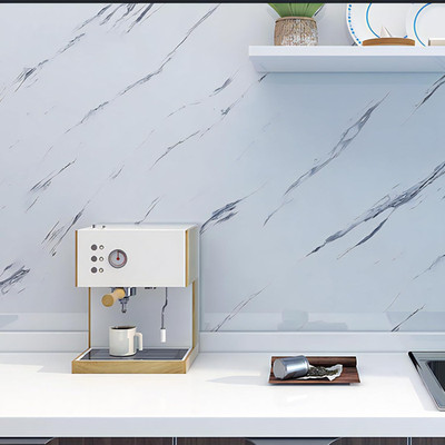 Glossy Marble Contact Paper White Peel and Stick Wallpaper Marble Wallpaper S...