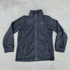 Columbia Kids Full Zip Fleece Jacket Charcoal Grey Size M