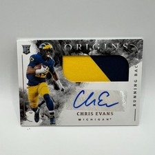 2021 Panini Origins Draft Picks Chris Evans Auto Patch RC #CEV /99 RPA