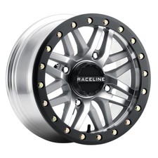 RACELINE A91MA Ryno UTV 15X7 4X156 ET10 Blk Mach As Cast (Qty of 1)