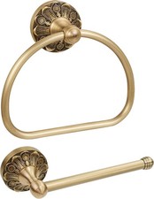 Brass Toilet Paper Holder Towel Ring, Antique Brass Towel Holder Toilet Paper