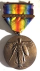 Original WW1 U.S. Military Victory Medal w/Ribbon & France Service Bar 1914-1918