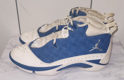Nike AIR JORDAN 332294-101 Melo M5 Blue White MID-TOP BASKETBALL Shoes Men 15