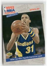 1993-94 Upper Deck #195 Miller Ties NBA Playoffs Free-Throw