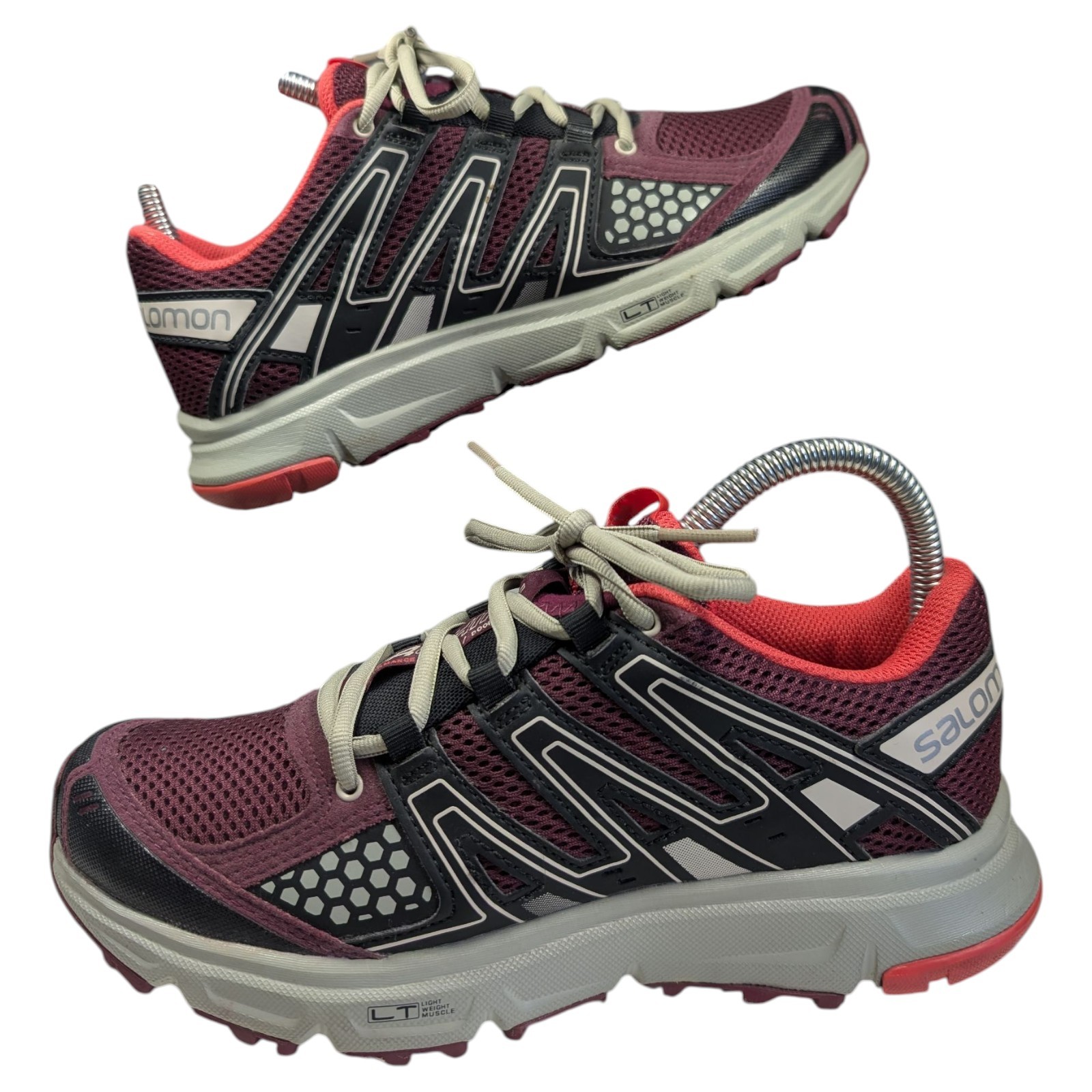 Scarpa da donna Salomon Trainer XR Shift UK 4.5 bordeaux nera trail running walkins