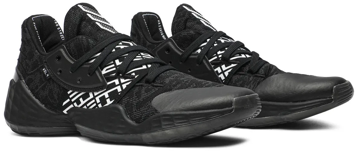 adidas James Harden Vol. 4 - Men\'s Basketball Shoes Black Size 7.5 Used Adidas JAMES HARDEN Basketball Shoes M Black Senior 7.5 main image 3