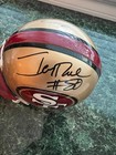 Jerry Rice #80 & Vernon Davis 49ers Signed Autographed Mini Helmet - PSA DNA