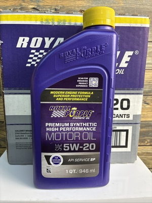 #ad #ad Royal Purple PREMIUM SAE 5W 20 Synthetic Gear High performance Oil 6 Quarts $53.99
