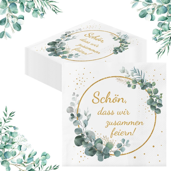 40 StüCk Servietten SchöN Dass Wir Zusammen Feiern, Servietten Geburtstag Frau M-image