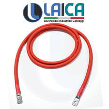 CAVO BATTERIA NERO ROSSO CABLATO SEZIONE 50-0 AWG AUTO MOTO NAUTICA FOTOVOLTAICO