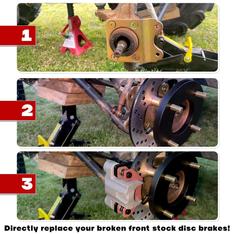 Disc Brake Conversion Kit Front Fit For Honda Foreman 450 TRX450 FE/FM/ES/S ALL - Image 4 of 4