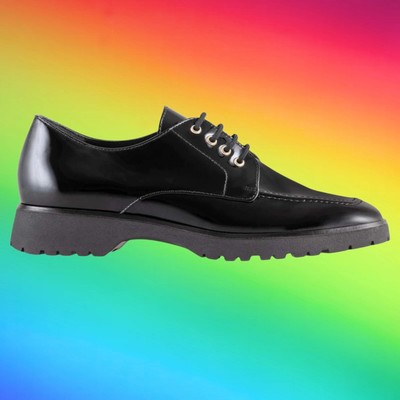 HÖGL Damen Guy OxfordGR 41.5 UK 7,5 Lackleder ,Schnürschuhe, Business 