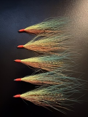 Bucktail River Streamer Flies- Hand Tied - Walleye, White Bass, Salmon (1983)