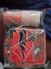 Spiderman Birthday Party Superhero Tableware Supplies Kids Plates Cups Napkins