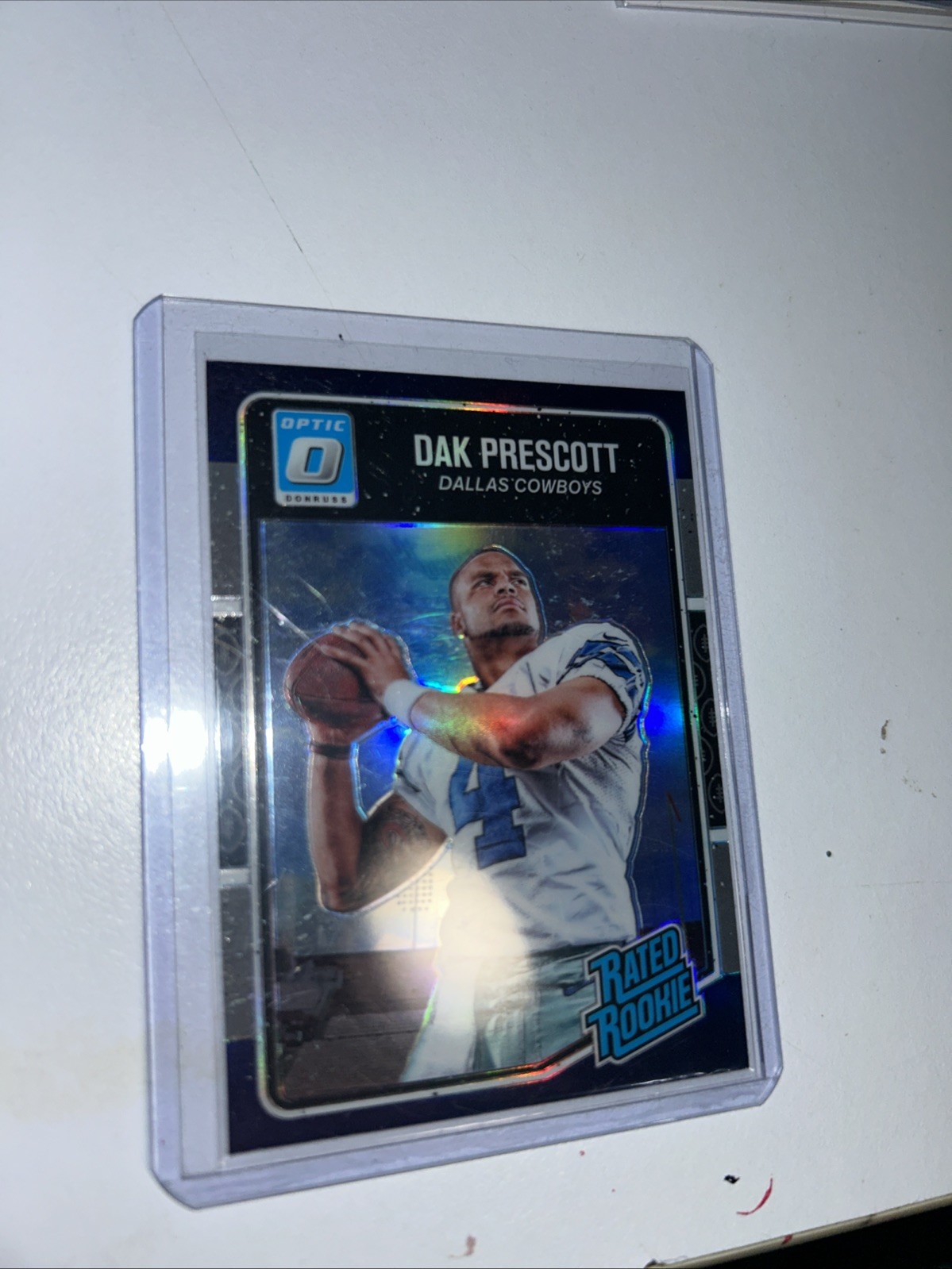 2016 Panini OPTIC Dak Prescott RATED ROOKIE # 162 PURPLE PRIZM
