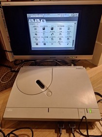 FM Towns Marty, burned CDs, formatted 3.5" floppies, 2 joypads, mouse, keyboard