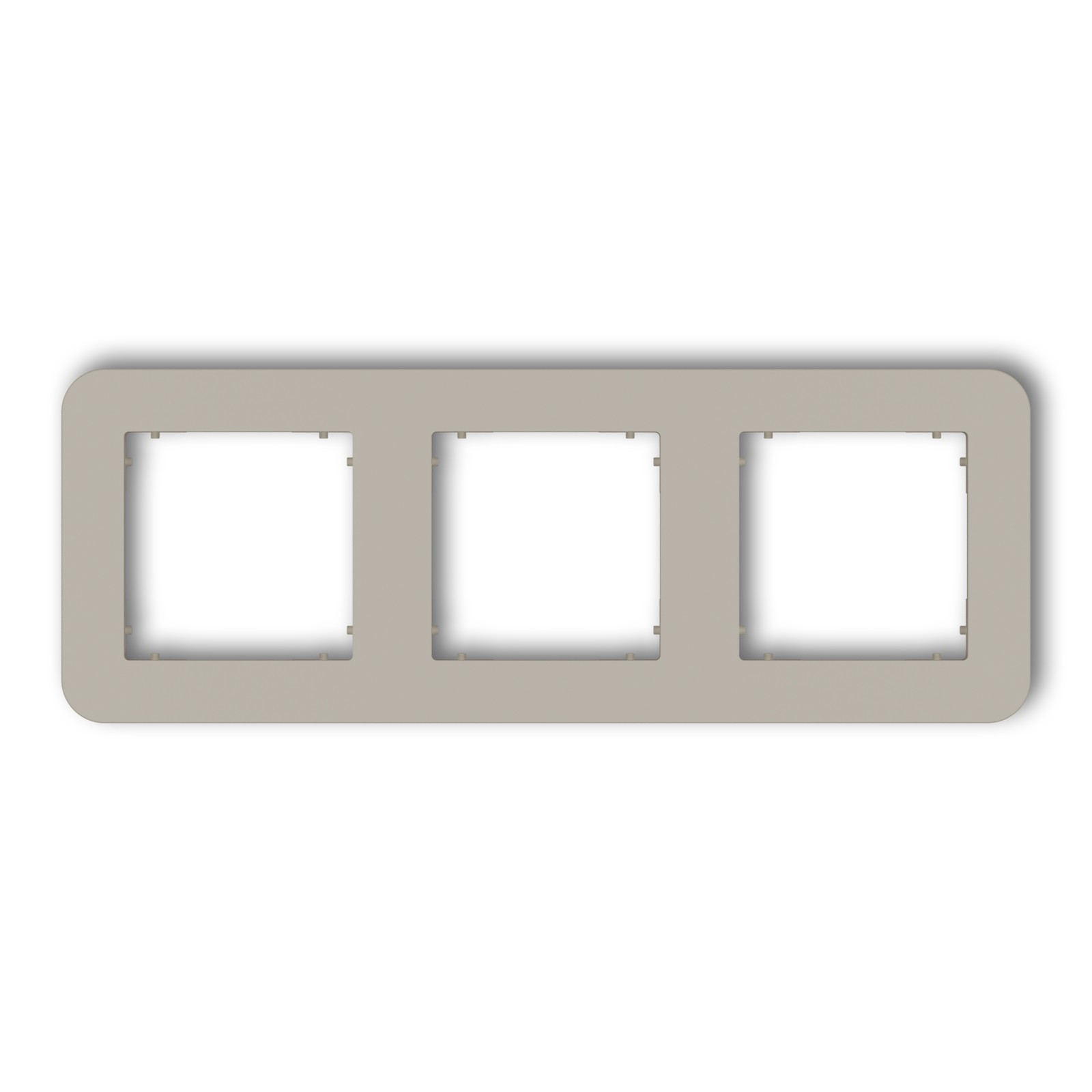 MINI TAUPE FRAME 3X ROUNDED UNIVERSAL 60MRTZ-3