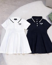 2026new kids girls short sleeve dress