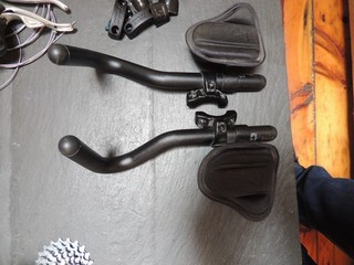 Profile Design AeroBar F19 Clip On Triathlon Time Trial Extensions w/Elbow Pads