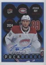 2024-25 Upper Deck Fleer Ultra Puckheads Auto Joshua Roy #PH-34 Auto 0nr3