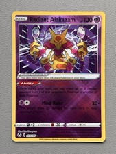 Radiant Alakazam 059/195 Swsh12: Sword & Shield Silver Tempest Holo Pokemon TCG
