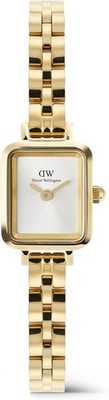 DANIEL WELLINGTON Quadro Quartz Analog Unisex Adults Gold-Band Wristwatch[FH45H]
